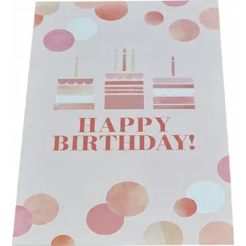 Přání k narozeninám 17 x 11 cm