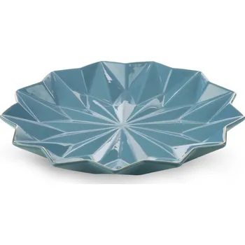 Talíř Dekorativní talíř ALANI2 01 modrý / zlatý