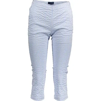 Dámské kalhoty Dámské světle modré kalhoty GANT Gant bílá | světle modrá 3358356
