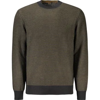 Pánský svetr Pánský svetr HUGO BOSS černý Boss černá | kaki 3364543