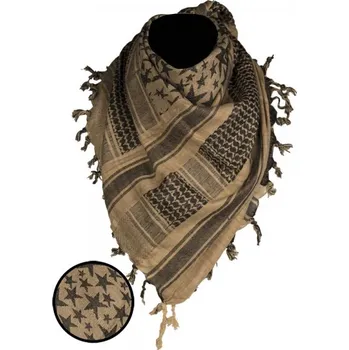 Šátek Šátek SHEMAGH HVĚZDY COYOTE/ČERNÝ