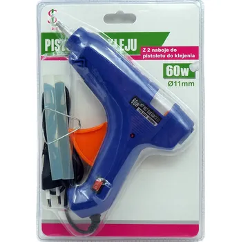 Tavná pistole Pistole na tavné lepidlo 11mm 60W Silná + 2 náplně Sada