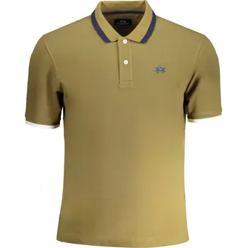 Pánské tričko Pánské zelené polo triko La Martina La Martina kaki 3358859