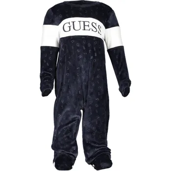 Kojenecká kombinéza Dětská modrá kombinéza GUESS JEANS GUESS JEANS černá | bílá 3366009