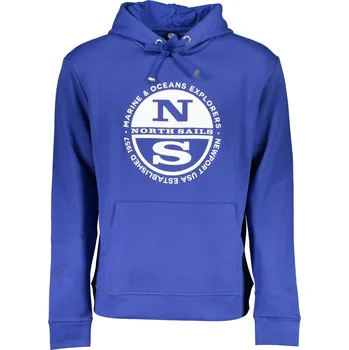Pánská mikina Modrá mikina NORTH SAILS s kapucí North Sails modrá | bílá 3362752