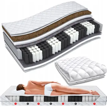 Matrace Matrace s taštičkovými pružinami ŚpijZdrowo 80 x 200 x 17 cm H3 , H4