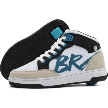 Kolečkové brusle Breezy Rollers - Skater White/Black - boty s kolečkem Velikost boty: 39