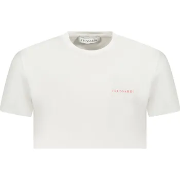 Pánské oblečení Bílé triko TRUSSARDI s krátkým rukávem Trussardi bílá 3360745