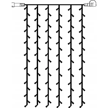 IP kamera Profesionální LED světelný závěs 1m x 2m jantarový
