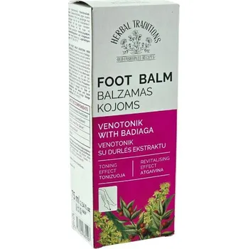Tělový krém Krém-balzám na nohy s výtažky z bylin a badiagy – 75 ml – Herbal Traditions
