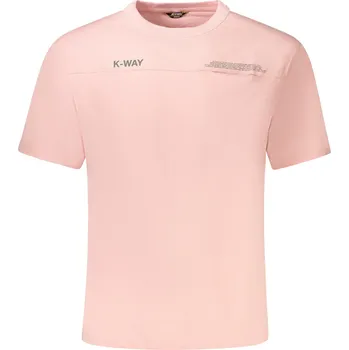 Pánské tričko Pánské triko K-WAY s krátkým rukávem K-Way růžová 3363506
