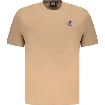 Pánské hnědé triko s krátkým rukávem U.S. GRAND krémová 3362834