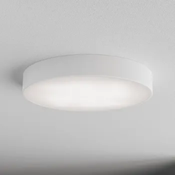 TEMAR LIGHTING Stropní světlo Cleo 500, bílé, senzor, IP54, Ø 50 cm, kov bílá 4 x 24 W LED - Doprava zdarma