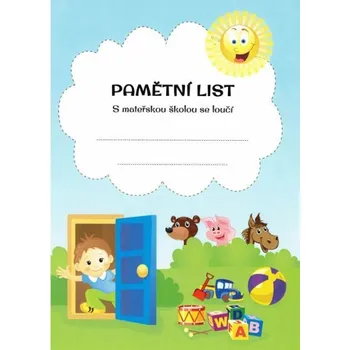 Pamětní list pro mateřské školy