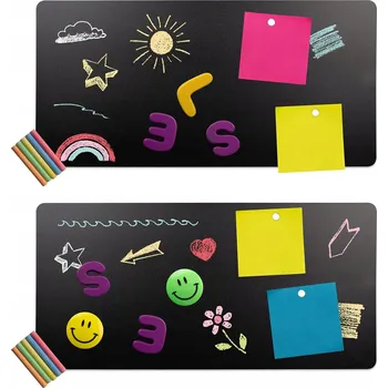 Clever Leon MAGNETICKÁ TABULE - BEZ VRTÁNÍ, KOVOVÁ ČERNÁ