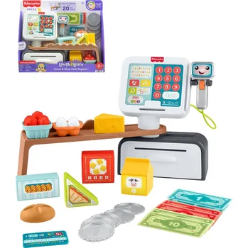 FISHER PRICE Baby pokladna mluvící interaktivní s pultem na baterie Zvuk | 224228