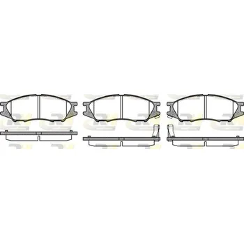 Brzdová destička Klocki hamulcowe, 21123.02