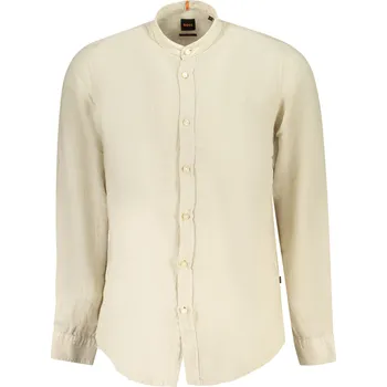 Pánská béžová košile BOSS s dlouhým rukávem Boss krémová 3358596