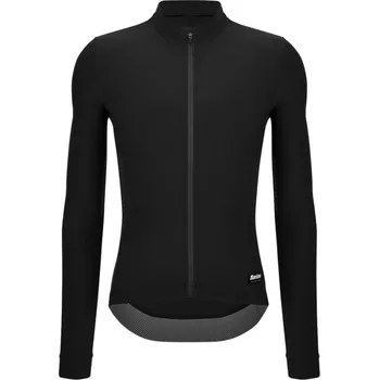 cyklistický dres Unisex dres s dlouhým rukávem SANTINI RTR Black - XXS