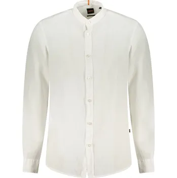 Pánská košile BOSS pánská košile s dlouhým rukávem bílá Boss bílá 3368405