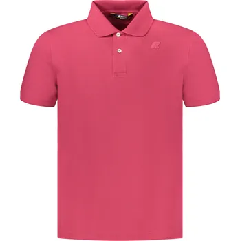 Pánské tričko Pánské růžové polo triko K-WAY K-Way růžová 3359656