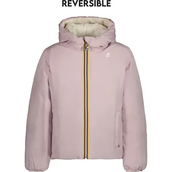 Oboustranná dívčí zimní bunda K-WAY K-Way růžová 3357626