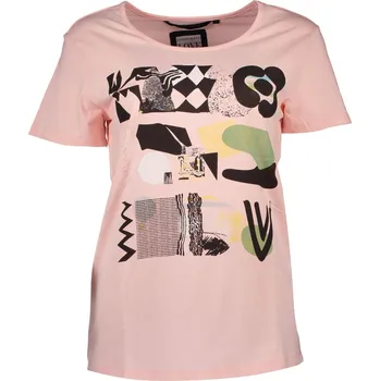 Dámské tričko Dámské triko s krátkým rukávem Silvian Heach SILVIAN HEACH černá | růžová 3362170