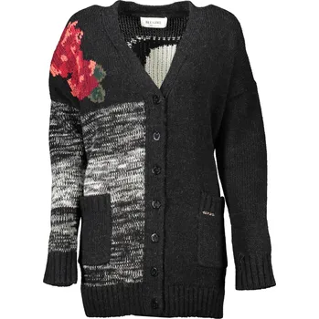 Černý cardigan Blugirl s květinovým vzorem BLUGIRL černá | bílá 3360508