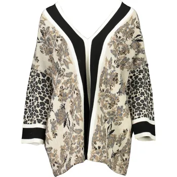 Dámský svetr Dámský vzorovaný svetr Blugirl BLUGIRL černá | kaki | krémová 3362720