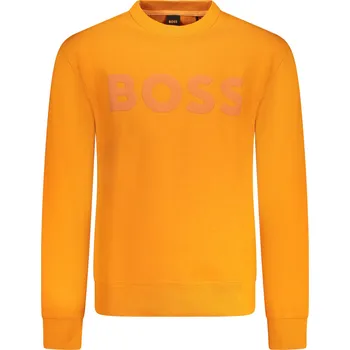 Pánské oblečení Pánská oranžová mikina BOSS bez zipu Boss oranžová 3361179