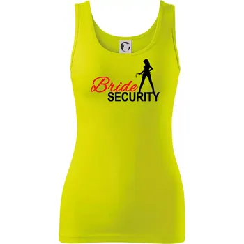 Dámské tričko Bride security - Dámské tílko - 2XL ( Limetková )