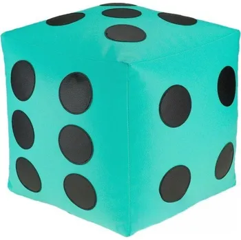 Taburet Dětský taburet KOSTKA 50 cm - mentolová + černá