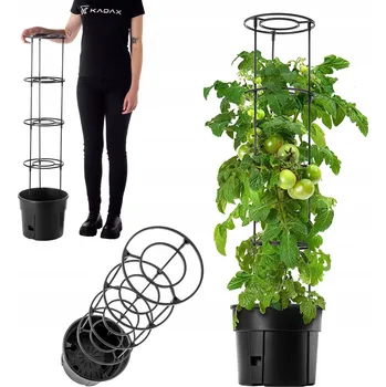 Květináč Květináč plast černý Kadax 29 cm x 29 x 116 cm