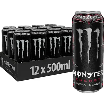 Energetický nápoj Monster Ultra Black 12x500ml PL