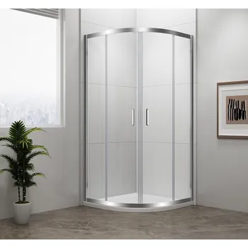 Stavební materiál EASY LINE čtvrtkruhová sprchová zástěna 800x800mm, L/R, čiré sklo