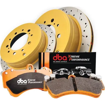 Brzda na kolo DBA Brzdový Kit 4000 Series T3 Drážkování & Xtreme Performance Brzdový destičky DBA42722XS-1838XP