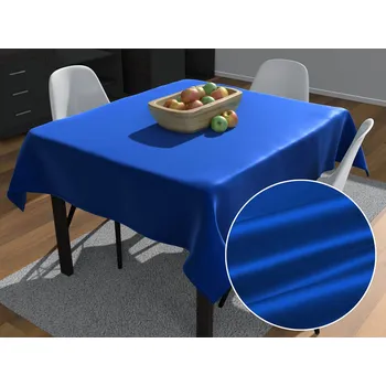 ubrus Saténový čtvercový ubrus polyesterový Satén LUX-053 Královská modrá 40x40 cm