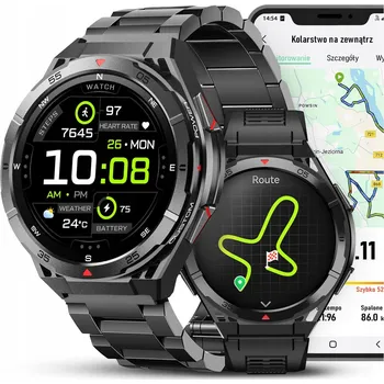 Hodinky Chytré Hodinky JG Smart JGR X2 GPS sportovní hodinky polské menu černé