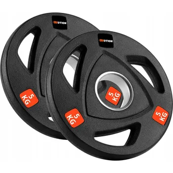 LITINOVÉ ZÁVAŽÍ NA ČINKU KOTOUČE ZÁVAŽÍ GUMOVANÉ 51mm 2x5KG