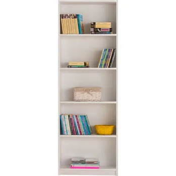 Knihovna Regál Nejlevnějšínábytek.cz 56 cm x 170 cm x 20 cm bílý