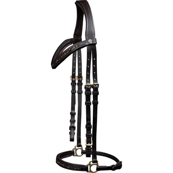 WALDHAUSEN Uzdečka Ice Icelandic Waldhausen, brown/gold