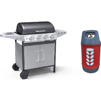 Zahrada Compass Gril MASTER CHEEF plynový pojízdný - výhodný SET Set grilu: SETG4 - Gril + lahev kompozit 10 kg 99BB004