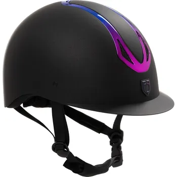 Jezdecká přilba EQUESTRO Helma jezdecká Azael Rowel Fitting Equestro, black/iridescent Obvod hlavy: 49-51 cm