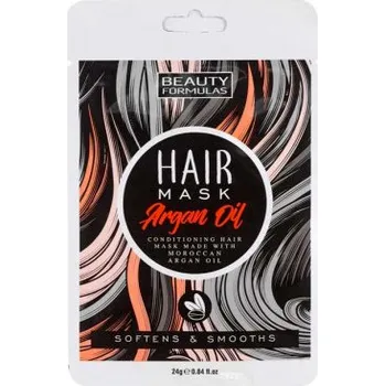 Vlasová regenerace BEAUTY FORMULAS Maska na vlasy s arganovým olejem 24 g
