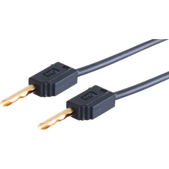 STÄUBLI LK2-F-01521 Měřicí šňůra 60VDC 30VAC 10A neizolované Dél: 0,15m černá