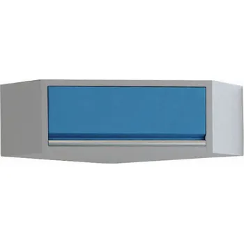 Rohová závěsná skříňka PROFI BLUE s výklopem - MWGB1334