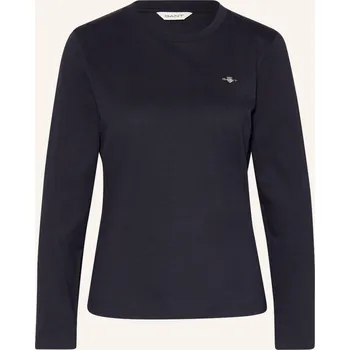 Dámské tričko Gant Dámské Tričko S Dlouhým Rukávem, tmavě modrá, 34