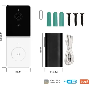 Chytré hodinky MOES Tuya Chytrý Zvonek