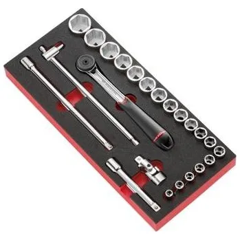 Gola sada Facom MODM.S1A Sada hlavic 1/2" v pěnovém modulu (23 kusů)