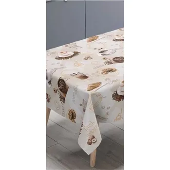 ubrus Ubrus PVC 214A metráž coffee šířka 140 cm